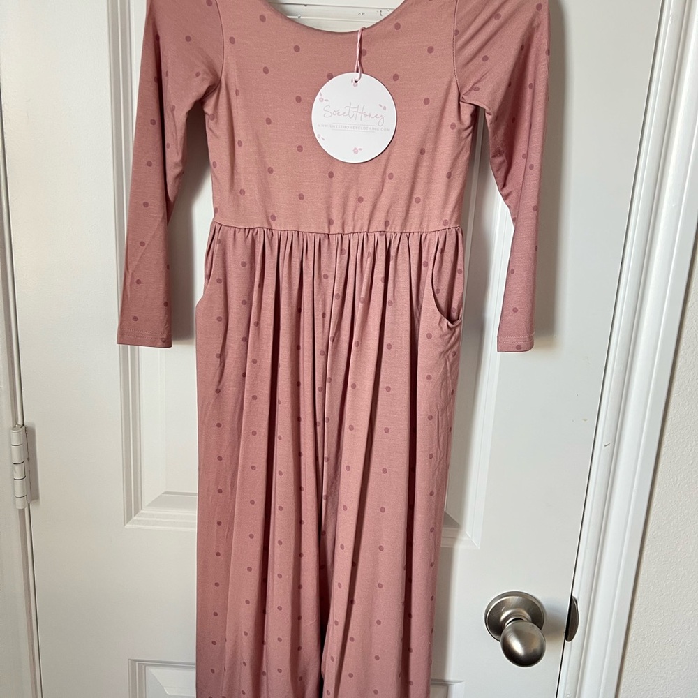 Sweet Honey Polka Dot Kids Romper